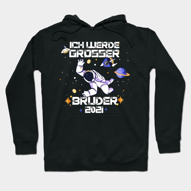 Großer Bruder 2021 Astronauten Astronaut Planeten Hoodie by alpmedia